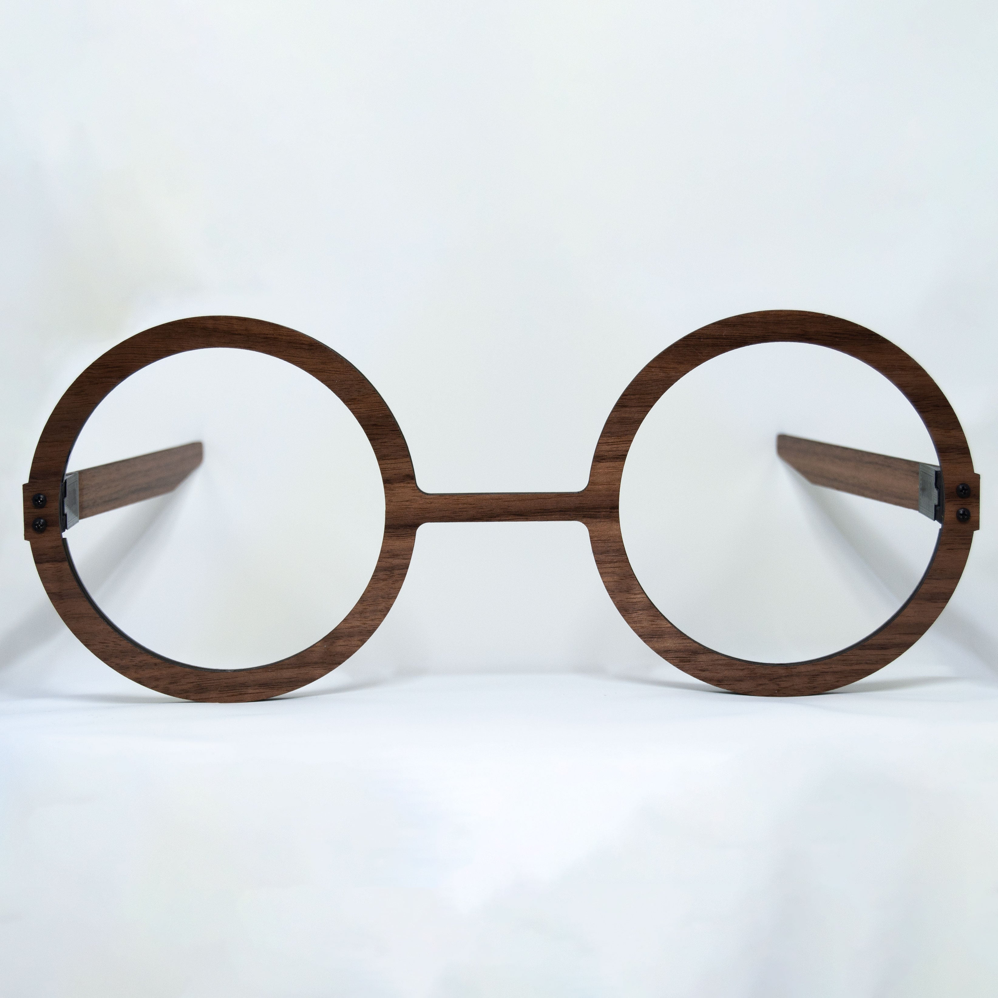 Wooden Circle Fursuit Glasses