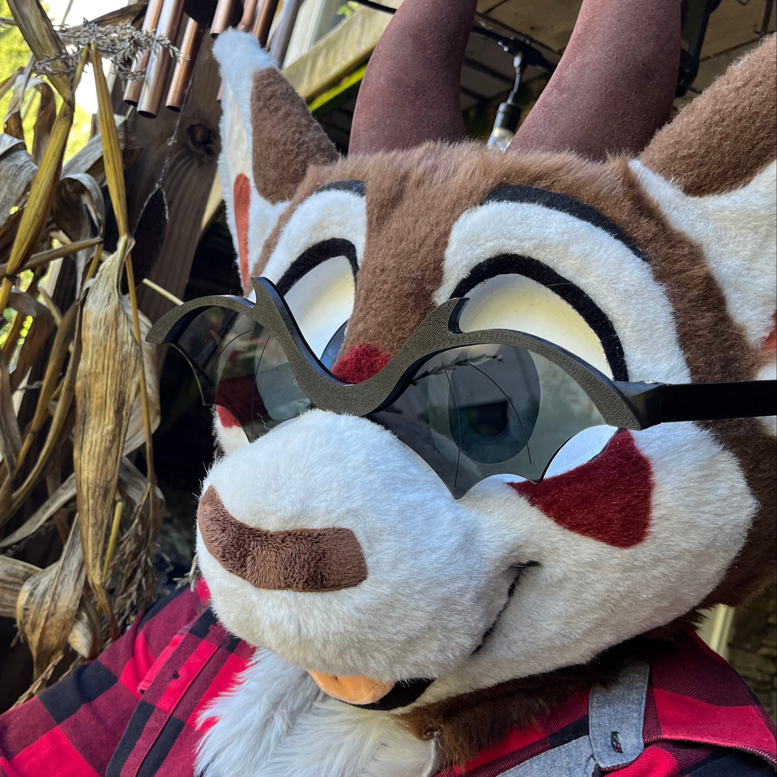 Plastic Bat Fursuit Glasses