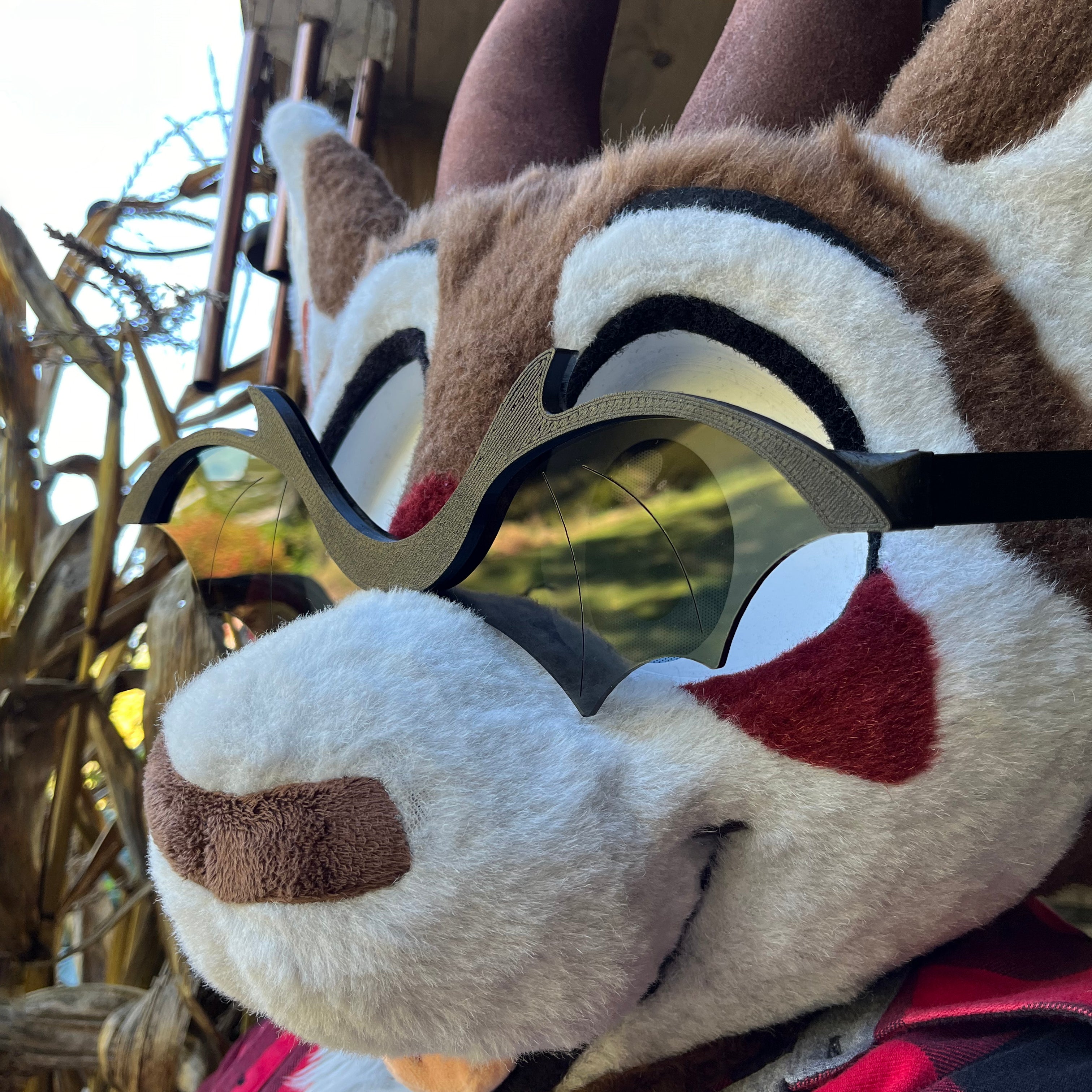 Plastic Bat Fursuit Glasses