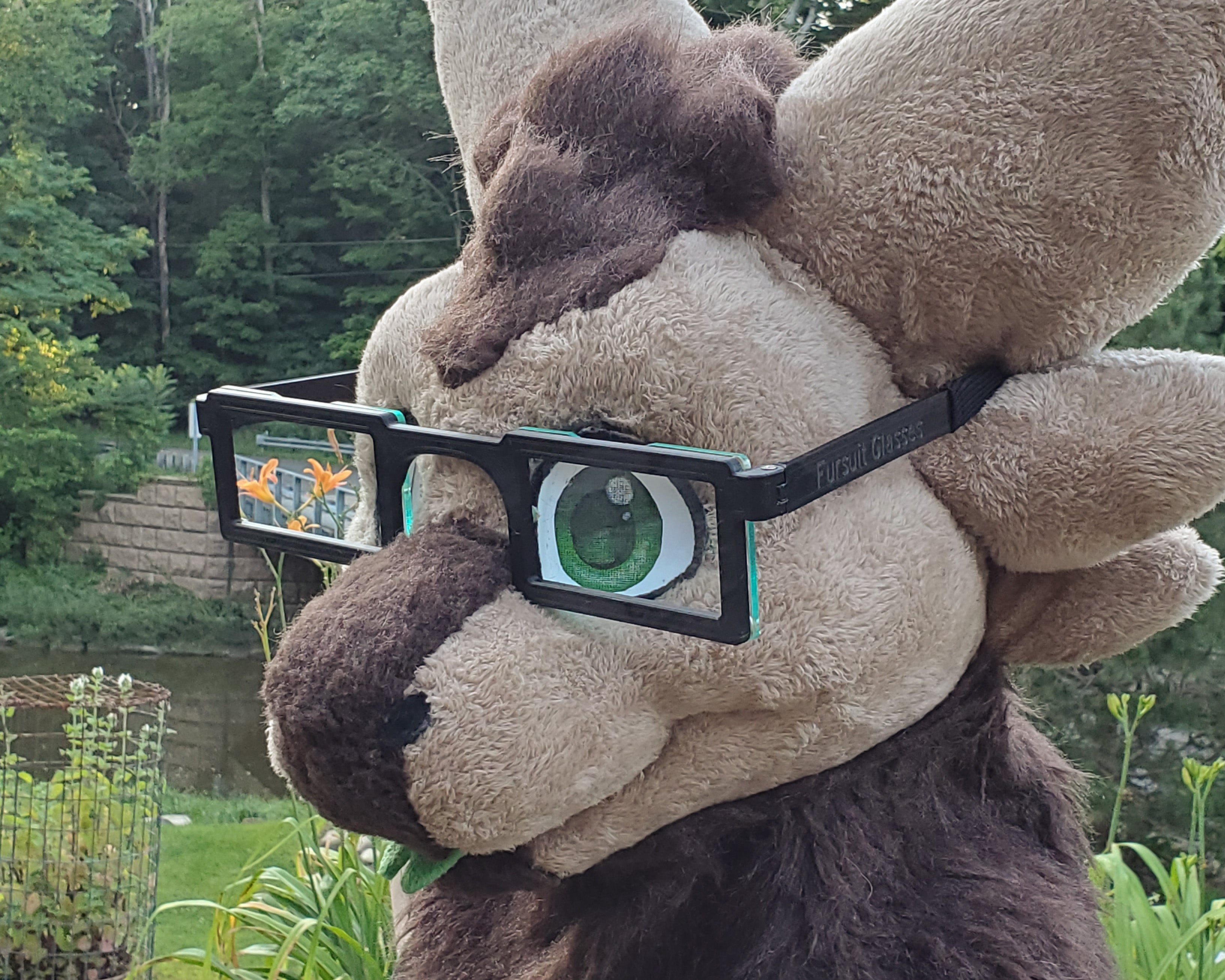 Plastic Rectangle Fursuit Glasses