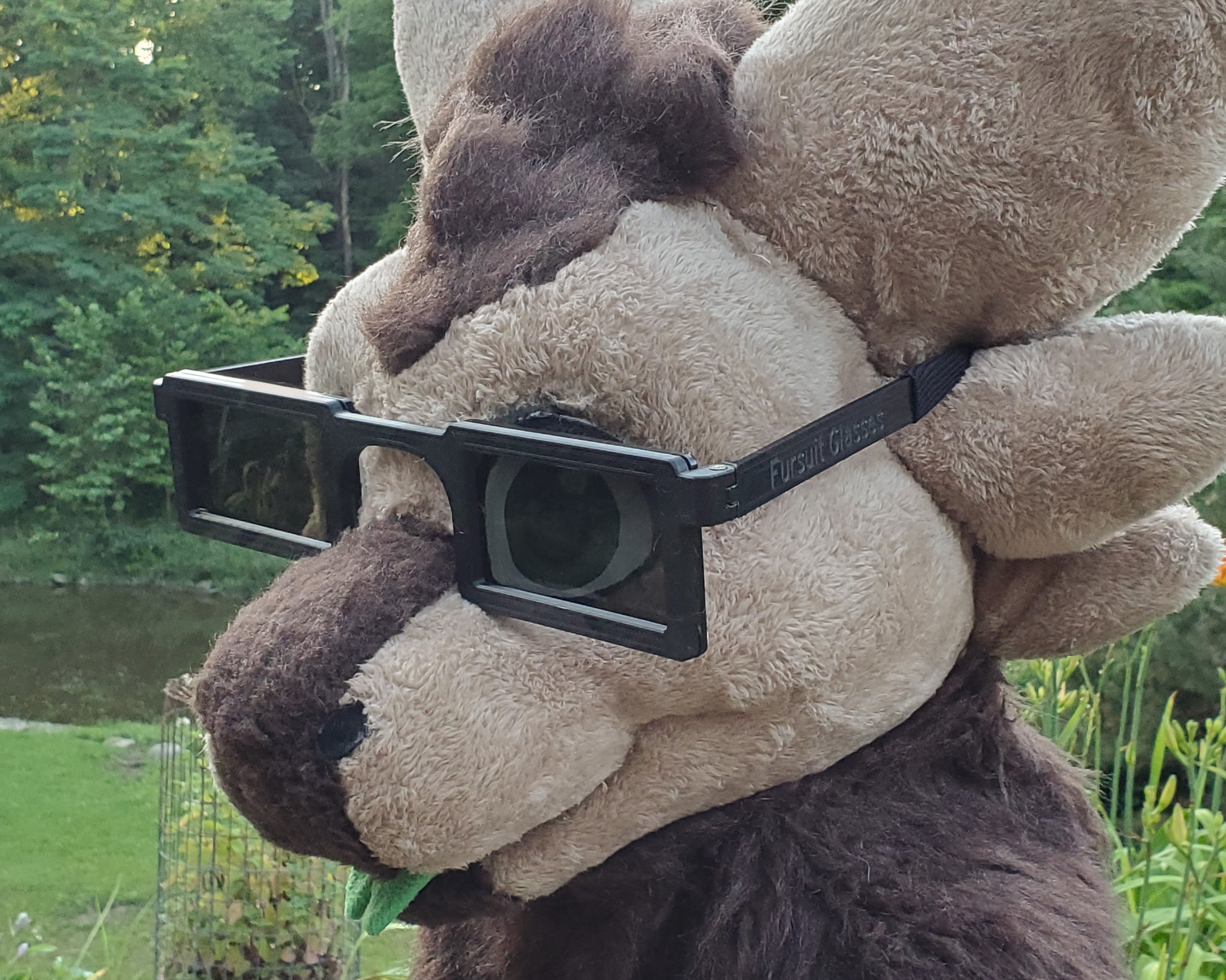 Plastic Rectangle Fursuit Glasses