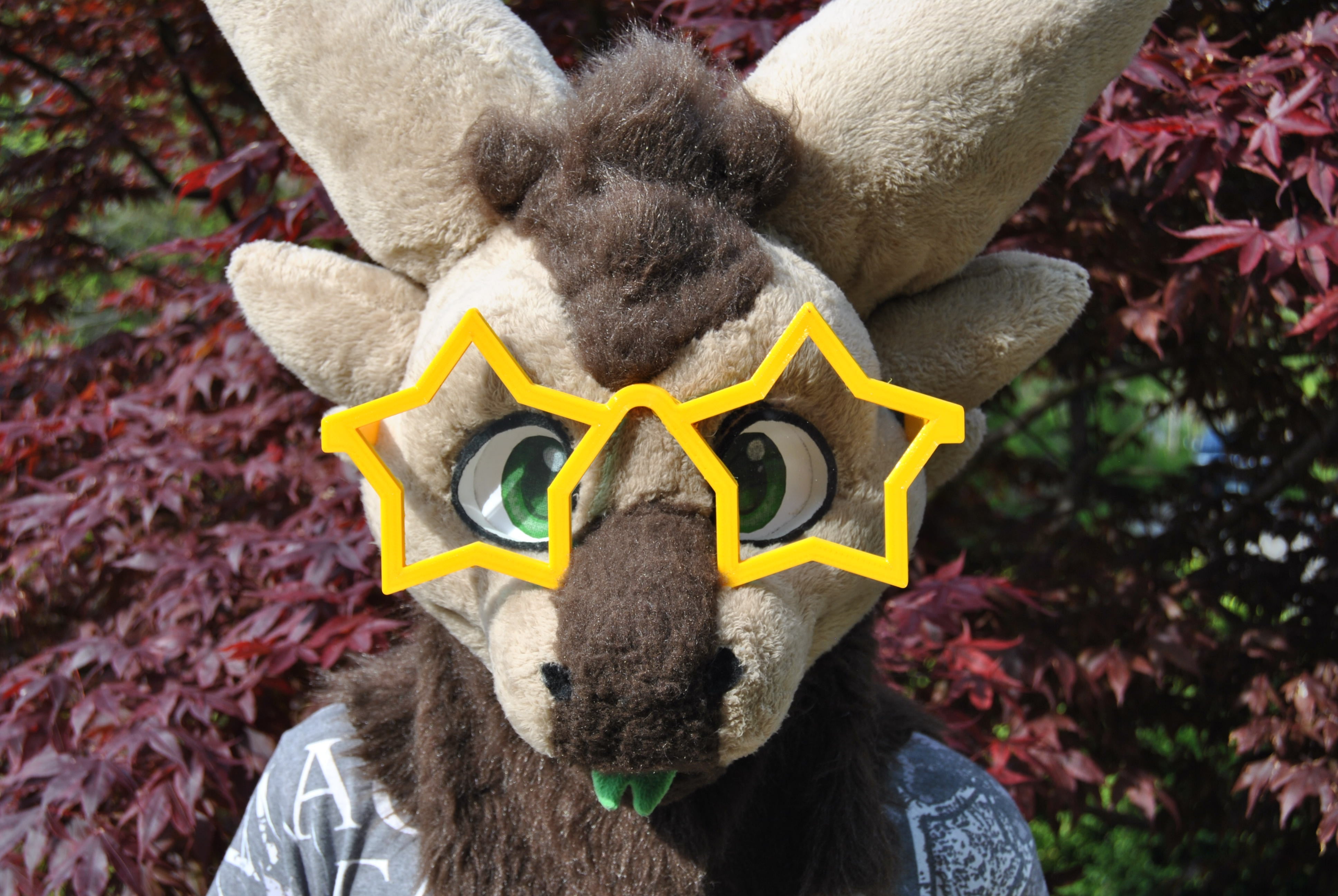 Plastic Star Fursuit Glasses