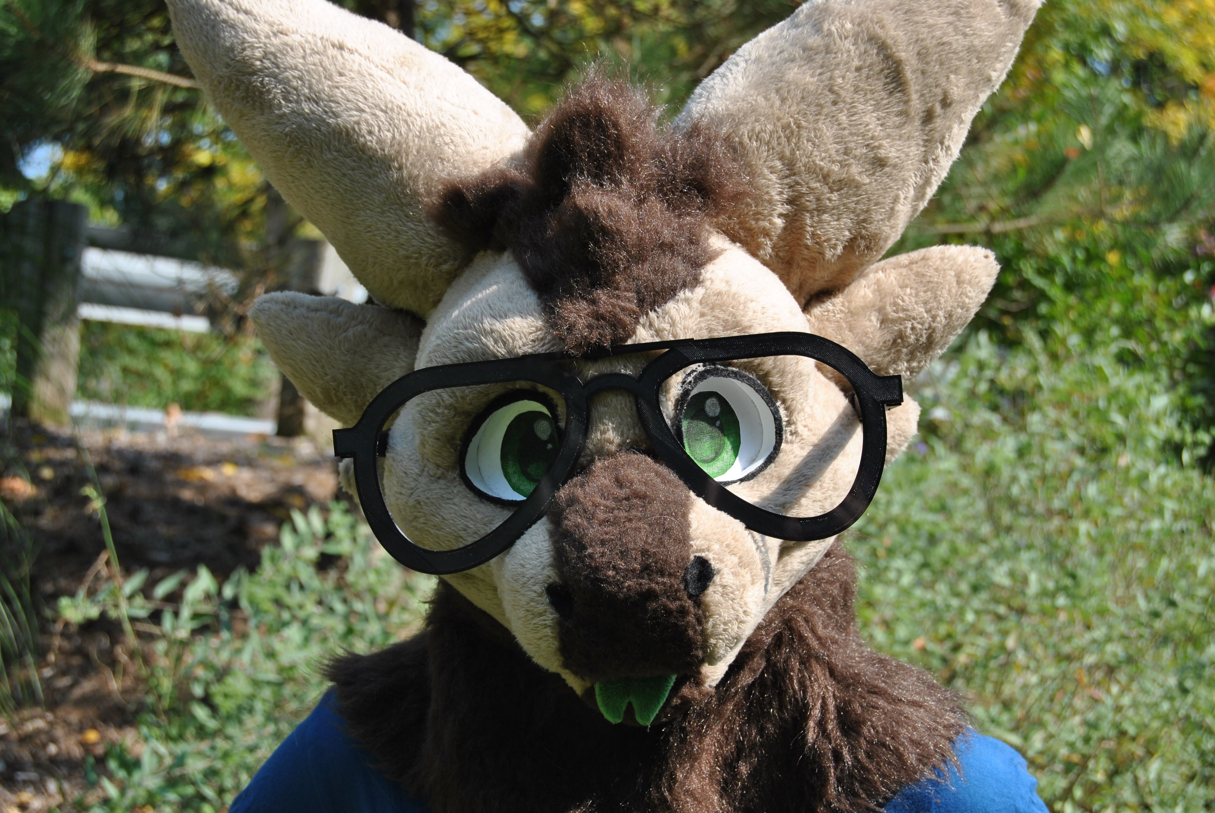 Plastic Aviator Fursuit Glasses