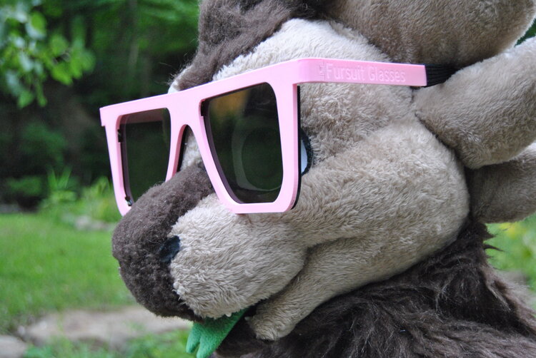 Plastic Nerdy Fursuit Glasses