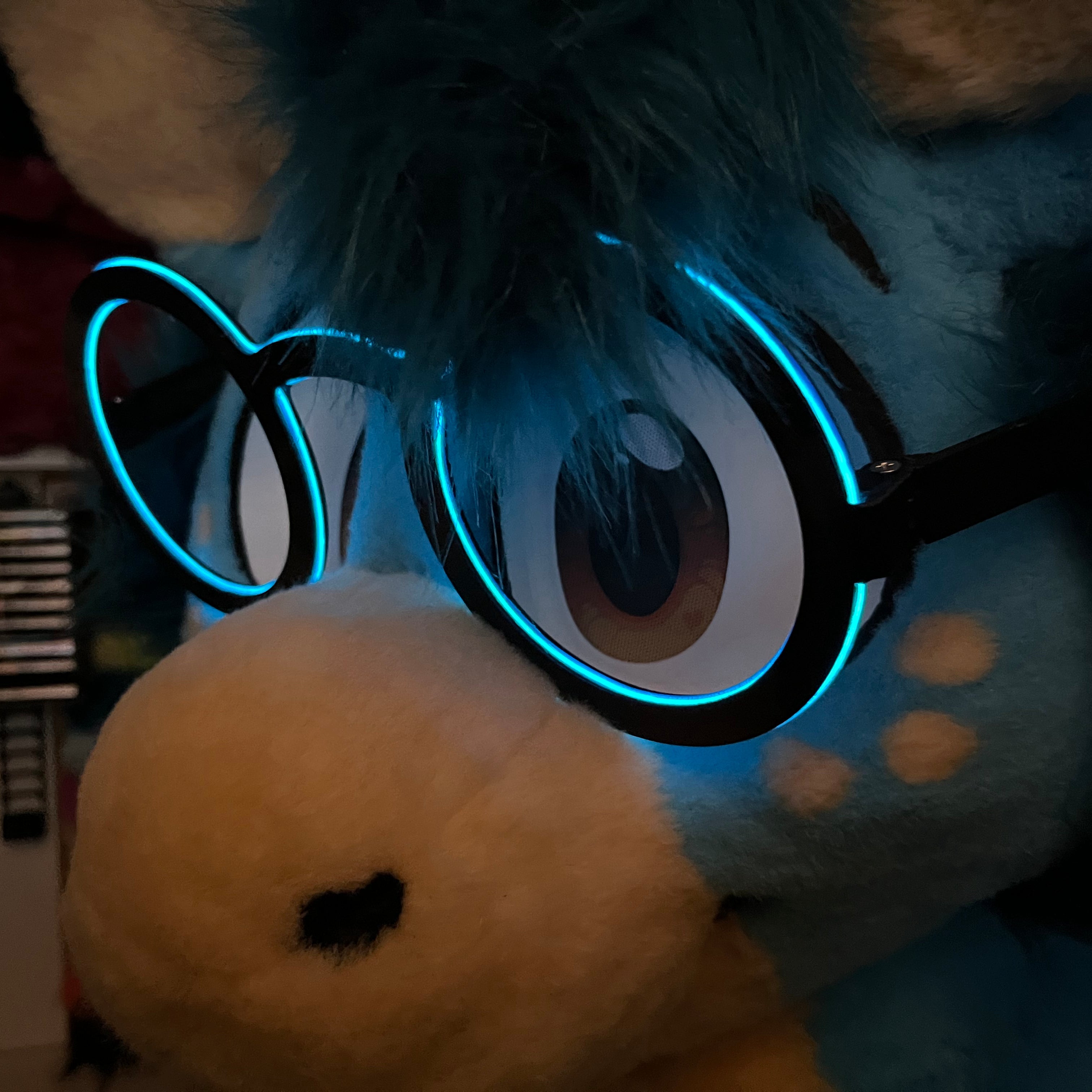 EL Wire Fursuit Glasses