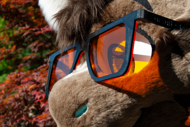 Plastic Nerdy Fursuit Glasses
