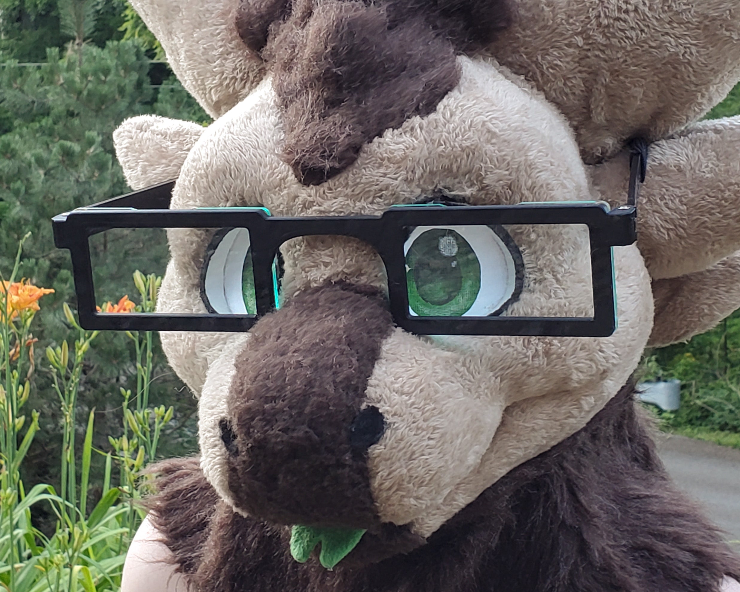 Plastic Rectangle Fursuit Glasses